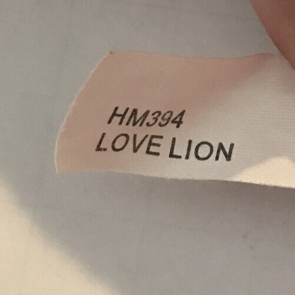 Webkinz LOVE LION Valentine's NO Code HM394‎ Ganz Pink Hearts RETIRED 12